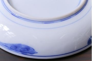 和製アンティーク　花鳥図　繊細な模様が魅力の印判皿3枚セット(小皿)