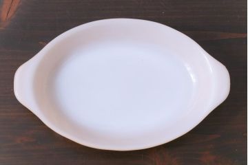ビンテージ　ファイヤーキング(FireKing)　コッパーティント　グラタン皿2枚セット(1)