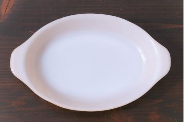 ビンテージ　ファイヤーキング(FireKing)　コッパーティント　グラタン皿2枚セット(2)