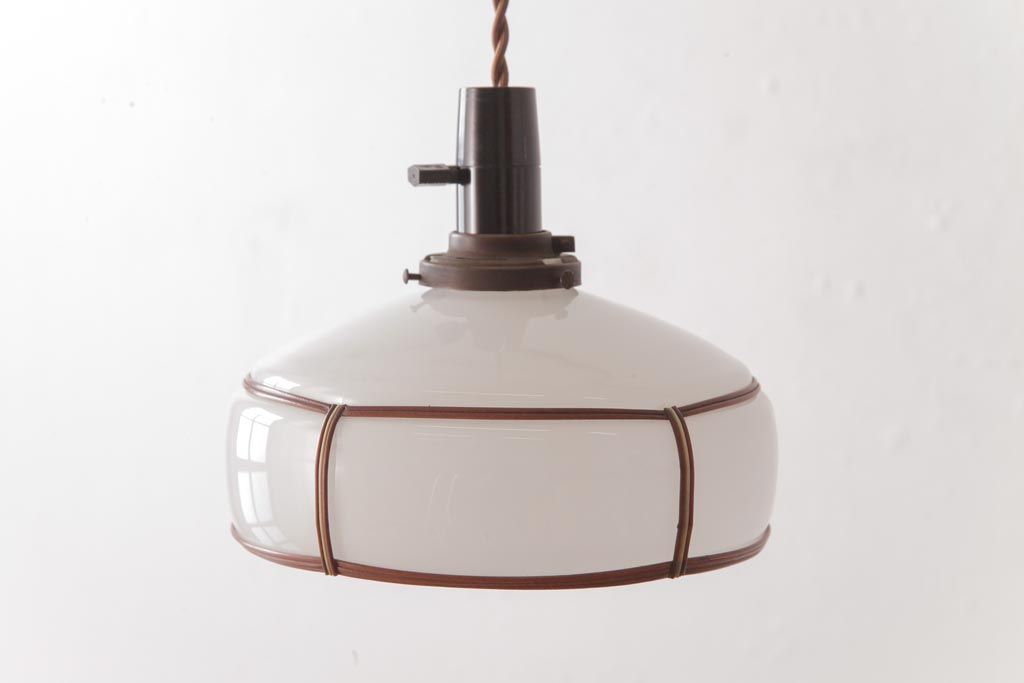 昭和レトロ　セルロイド巻　ノスタルジックな吊り下げ照明(天井照明)