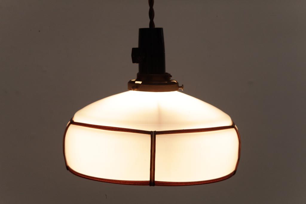 昭和レトロ　セルロイド巻　ノスタルジックな吊り下げ照明(天井照明)