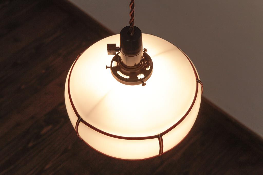 昭和レトロ　セルロイド巻　ノスタルジックな吊り下げ照明(天井照明)