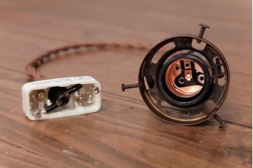 昭和レトロ　セルロイド巻　ノスタルジックな吊り下げ照明(天井照明)