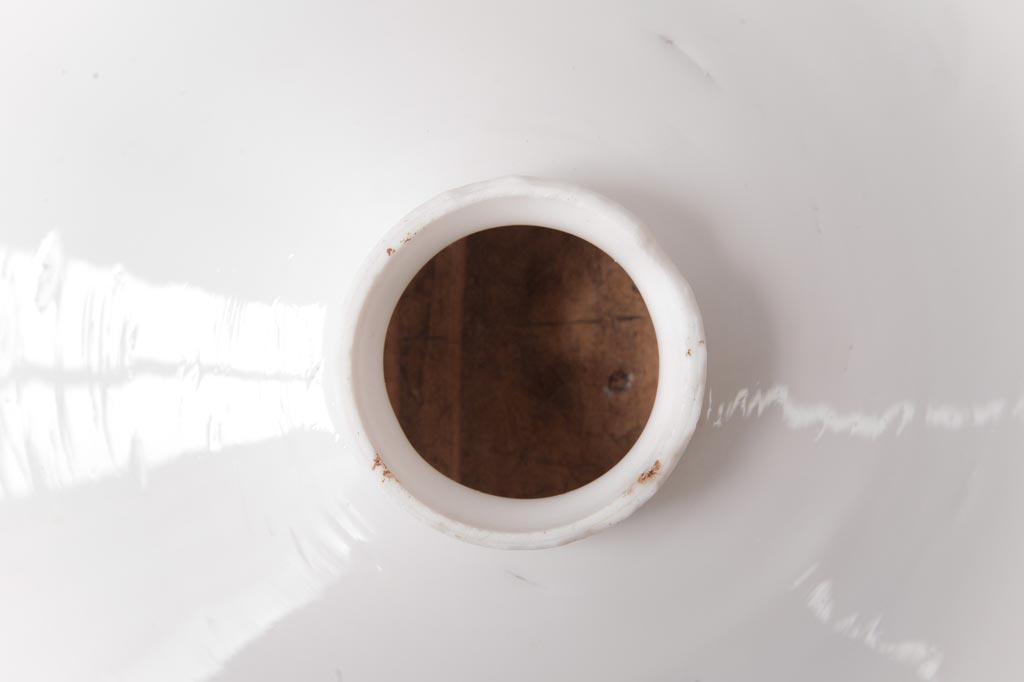 昭和レトロ　戦前　昔懐かしいデザインの平笠シェード(吊り下げ照明、天井照明、ペンダントライト)(2)