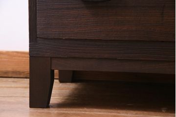 レトロ家具　和製アンティーク　味のある箪笥をリメイクしたレトロなリビングボード・2段(箪笥ローボード、テレビボード)