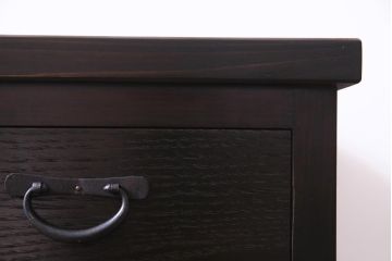ラフジュ工房オリジナル　古建具リメイク　鎧戸を活かした立派な佇まいのリビングボード(戸棚、収納棚)