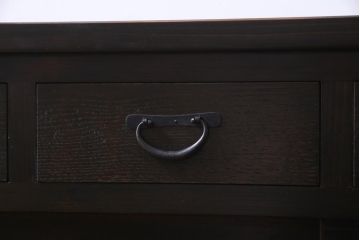 ラフジュ工房オリジナル　古建具リメイク　鎧戸を活かした立派な佇まいのリビングボード(戸棚、収納棚)
