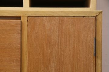 レトロ家具　昭和レトロ　大容量　棚板が全て取り外せる使い勝手抜群の書類収納棚(カルテケース、レターラック、書類ケース、カルテ棚)(R-034294)