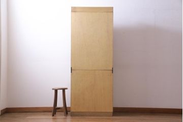 レトロ家具　昭和レトロ　大容量　棚板が全て取り外せる使い勝手抜群の書類収納棚(カルテケース、レターラック、書類ケース、カルテ棚)(R-034294)