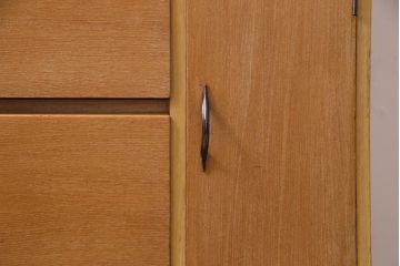 レトロ家具　昭和レトロ　大容量　棚板が全て取り外せる使い勝手抜群の書類収納棚(カルテケース、レターラック、書類ケース、カルテ棚)(R-034294)