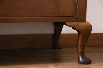 アンティーク家具　フランスアンティーク　マホガニー　大振り　品格と高級感が漂うキッチンボード(キャビネット、食器棚、収納棚)