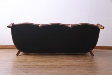 中古　イタリア　Orsi Angelo社　本革　抜群の存在感を放つエレガントな3人掛けソファ