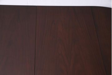 ヴィンテージ家具　イギリスビンテージ　チーク材　激レア　落ち着いた色味がシックなエクステンションテーブル(拡張式テーブル、ラウンドテーブル)