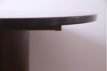 ヴィンテージ家具　イギリスビンテージ　チーク材　激レア　落ち着いた色味がシックなエクステンションテーブル(拡張式テーブル、ラウンドテーブル)
