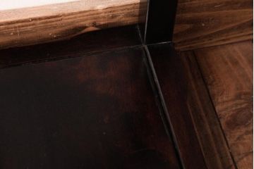 アンティーク雑貨　和製アンティーク　唐木材　シックな和の雰囲気を醸し出す高卓花台(香炉台、飾り台)