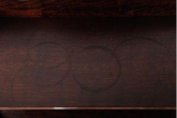 ビンテージ　松本民芸家具　エレガントな佇まいの吊り棚(壁掛け収納棚、ウォールシェルフ)