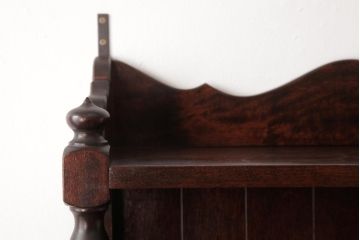 ビンテージ　松本民芸家具　エレガントな佇まいの吊り棚(壁掛け収納棚、ウォールシェルフ)