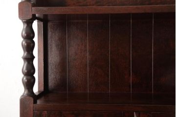 ビンテージ　松本民芸家具　エレガントな佇まいの吊り棚(壁掛け収納棚、ウォールシェルフ)