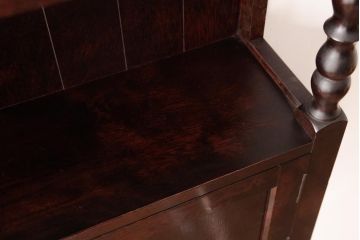 ビンテージ　松本民芸家具　エレガントな佇まいの吊り棚(壁掛け収納棚、ウォールシェルフ)