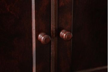 ビンテージ　松本民芸家具　エレガントな佇まいの吊り棚(壁掛け収納棚、ウォールシェルフ)