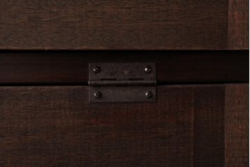 ラフジュ工房オリジナル　渋みのある風合いが魅力的なパタパタ扉の壁掛け収納棚(ウォールシェルフ)(1)