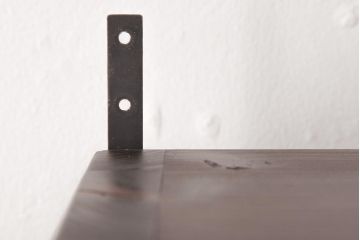 ラフジュ工房オリジナル　渋みのある風合いが魅力的なパタパタ扉の壁掛け収納棚(ウォールシェルフ)(1)