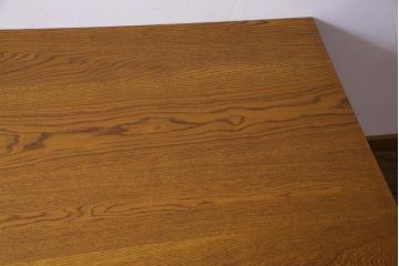 ビンテージ　リメイク家具　天板オーク材　木のぬくもりが感じられるようなダイニングテーブル(4人掛け、6人掛け)