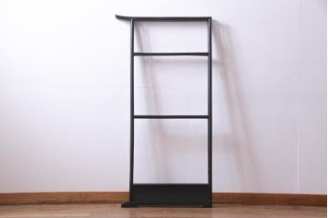 アンティーク雑貨　和製アンティーク　竹図柄　和の風情あふれる二つ折り衣桁(ハンガーラック、着物掛け)