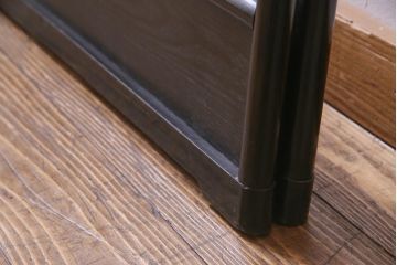 アンティーク雑貨　和製アンティーク　竹図柄　和の風情あふれる二つ折り衣桁(ハンガーラック、着物掛け)