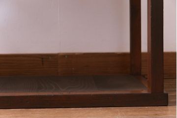 アンティーク家具　大正昭和初期　ヒノキ・杉材　味のあるシンプルなオープンラック(飾り棚、陳列棚)