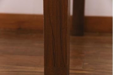 リメイク家具　天板オーク材　素朴な佇まいが魅力の引き出し付き作業テーブル(ダイニングテーブル、作業台)