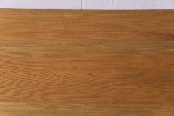 ラフジュ工房オリジナル　総ケヤキ材　展示品　デスク&チェアセット(作業台、学習机、平机、椅子)