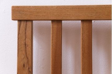 ラフジュ工房オリジナル　総ケヤキ材　展示品　デスク&チェアセット(作業台、学習机、平机、椅子)