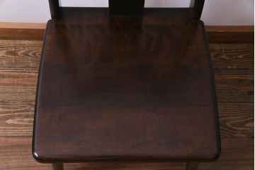 中古　民芸家具　洗練された大人の雰囲気が漂うチェア(椅子、ダイニングチェア)(1)