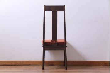 中古　民芸家具　洗練された大人の雰囲気が漂うチェア(椅子、ダイニングチェア)(1)
