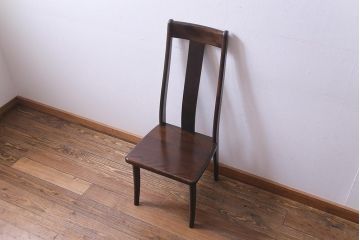 中古　民芸家具　洗練された大人の雰囲気が漂うチェア(椅子、ダイニングチェア)(2)