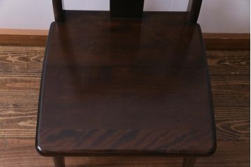 中古　民芸家具　洗練された大人の雰囲気が漂うチェア(椅子、ダイニングチェア)(2)