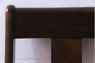 中古　民芸家具　ベルベットのクッションが上品な印象与えるチェア(椅子、ダイニングチェア)
