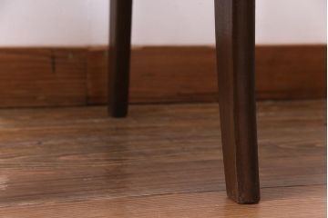 中古　民芸家具　ベルベットのクッションが上品な印象与えるチェア(椅子、ダイニングチェア)