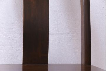 中古　民芸家具　ベルベットのクッションが上品な印象与えるチェア(椅子、ダイニングチェア)