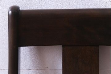 中古　民芸家具　ベルベットのクッションが上品な印象与えるチェア(椅子、ダイニングチェア)(1)