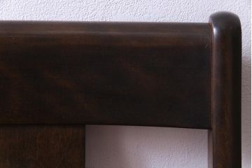 中古　民芸家具　ベルベットのクッションが上品な印象与えるチェア(椅子、ダイニングチェア)(1)