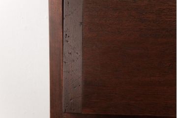 ラフジュ工房オリジナル　古い木の味わいが楽しめるパタパタ扉の壁掛け収納棚(ウォールシェルフ)