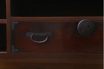 ラフジュ工房オリジナル　引き出しリメイク　重厚な和の雰囲気が楽しめるテレビボード(ローボード、収納棚)