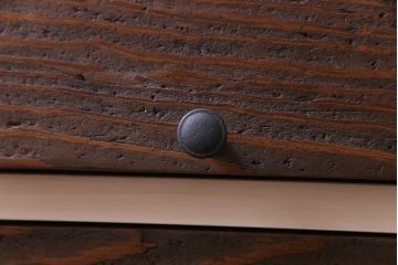 ラフジュ工房オリジナル　リメイク家具　ペイントがおしゃれなパタパタ扉のリビングボード(下駄箱、収納棚、サイドボード)(1)