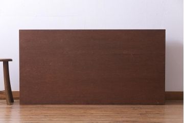 ラフジュ工房オリジナル　リメイク家具　明治期の松材が味わい深いパタパタ扉のリビングボード(下駄箱、収納棚、サイドボード)(1)