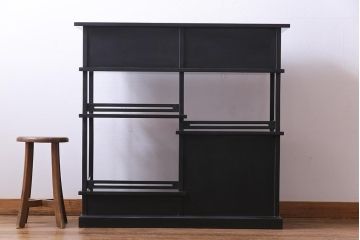 工芸品　本漆塗り　蒔絵　細部まで趣向が凝らされた輪島塗の茶棚(飾り棚、茶箪笥)(定価約300万円)