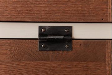 ラフジュ工房オリジナル　ペイント　コントラストがおしゃれなパタパタ扉の壁掛け収納棚(ウォールシェルフ、戸棚)(R-034347)(2)