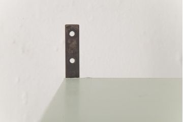 ラフジュ工房オリジナル　ペイント　コントラストがおしゃれなパタパタ扉の壁掛け収納棚(ウォールシェルフ、戸棚)(R-034348)(3)