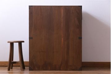 アンティーク家具　和製アンティーク　前面桐材　極上の作りが魅力を放つ会津帳場箪笥(和タンス、時代箪笥、桐箪笥、桐たんす)